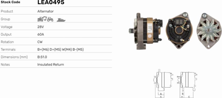 LE Part LEA0495 - Alternateur cwaw.fr