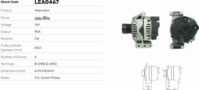 LE Part LEA0467 - Alternateur cwaw.fr