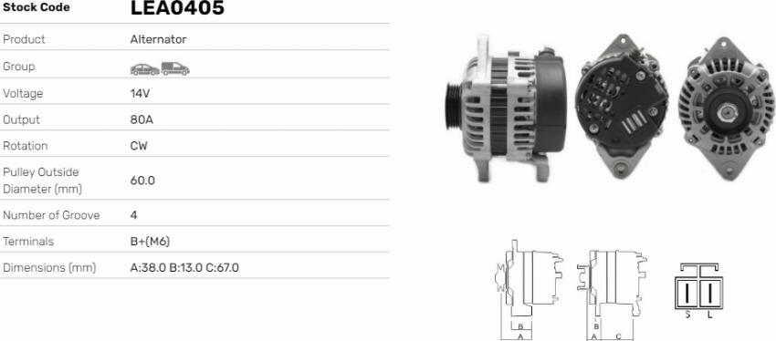 LE Part LEA0405 - Alternateur cwaw.fr