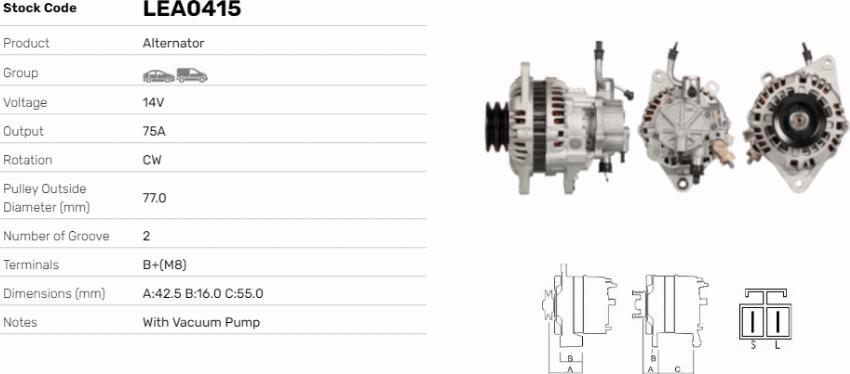 LE Part LEA0415 - Alternateur cwaw.fr
