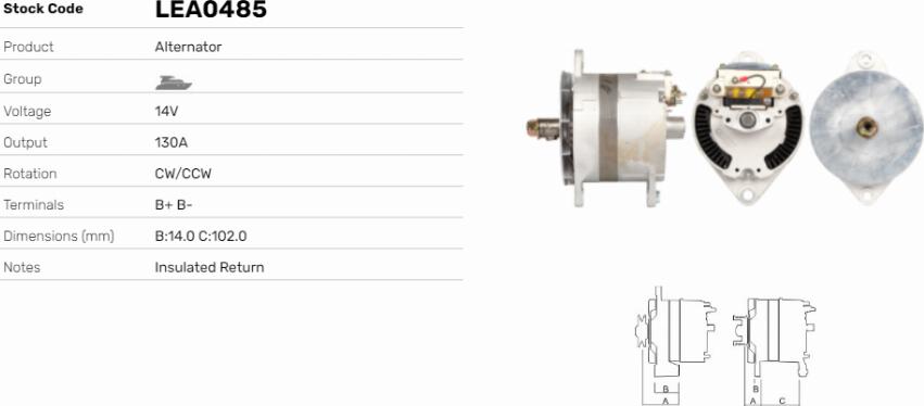 LE Part LEA0485 - Alternateur cwaw.fr