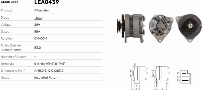 LE Part LEA0439 - Alternateur cwaw.fr