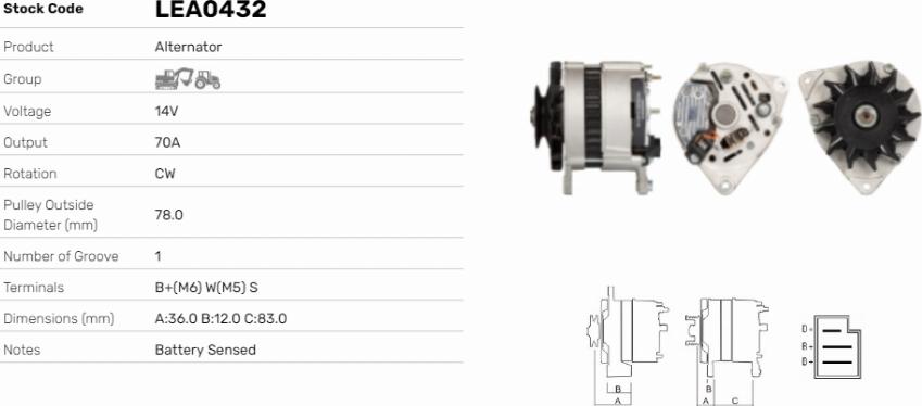 LE Part LEA0432 - Alternateur cwaw.fr