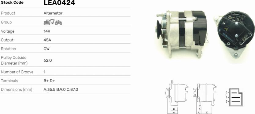 LE Part LEA0424 - Alternateur cwaw.fr