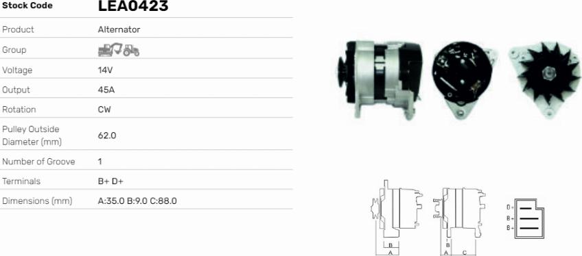LE Part LEA0423 - Alternateur cwaw.fr