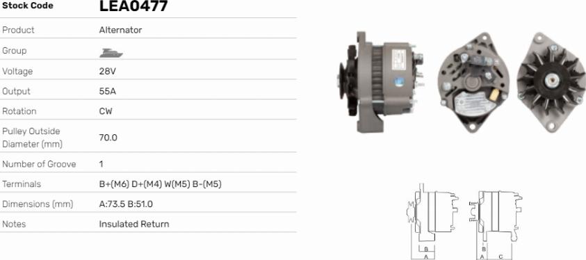 LE Part LEA0477 - Alternateur cwaw.fr