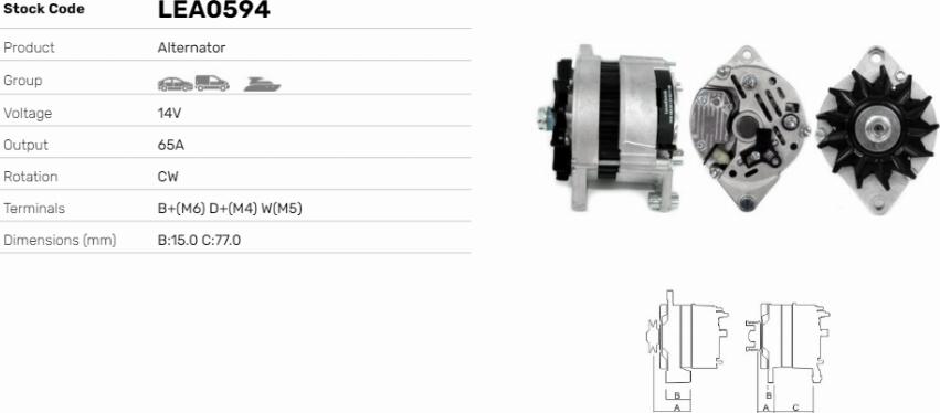LE Part LEA0594 - Alternateur cwaw.fr