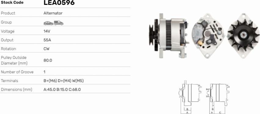 LE Part LEA0596 - Alternateur cwaw.fr