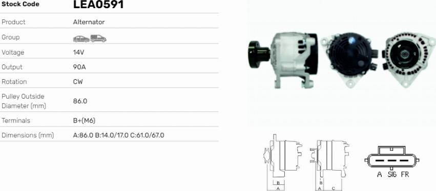 LE Part LEA0591 - Alternateur cwaw.fr