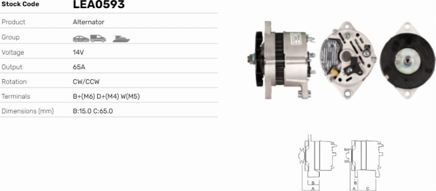 LE Part LEA0593 - Alternateur cwaw.fr