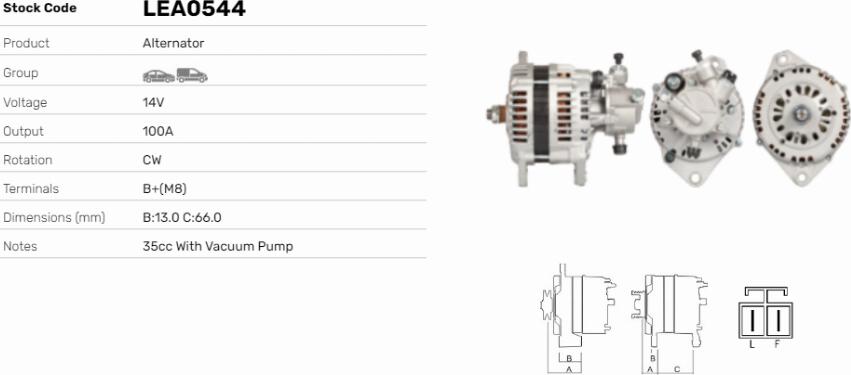 LE Part LEA0544 - Alternateur cwaw.fr