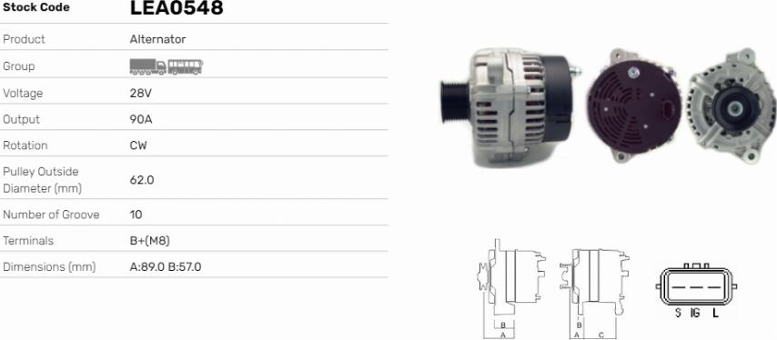 LE Part LEA0548 - Alternateur cwaw.fr