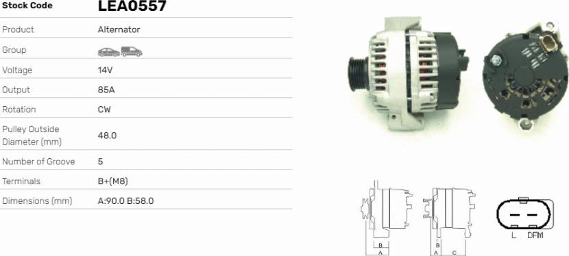 LE Part LEA0557 - Alternateur cwaw.fr