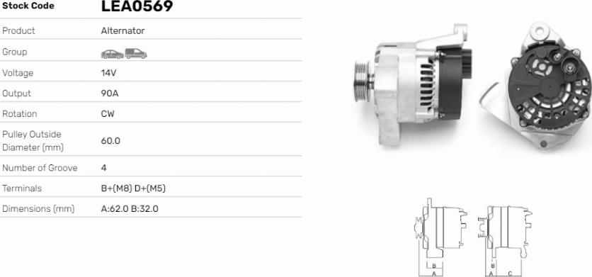 LE Part LEA0569 - Alternateur cwaw.fr