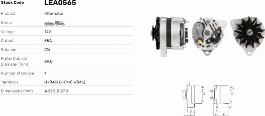 LE Part LEA0565 - Alternateur cwaw.fr