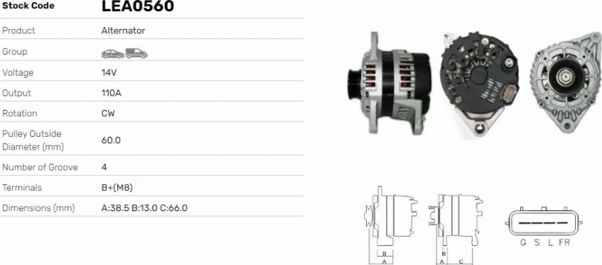 LE Part LEA0560 - Alternateur cwaw.fr