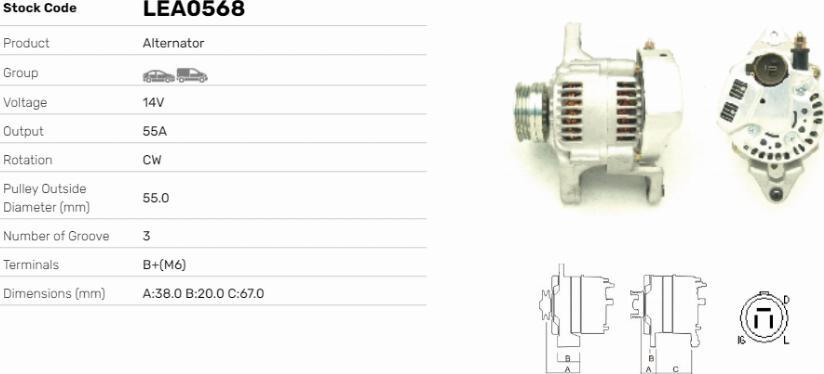 LE Part LEA0568 - Alternateur cwaw.fr