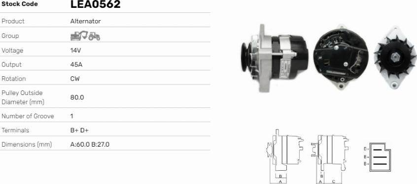 LE Part LEA0562 - Alternateur cwaw.fr