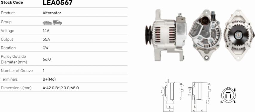 LE Part LEA0567 - Alternateur cwaw.fr