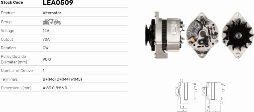 LE Part LEA0509 - Alternateur cwaw.fr