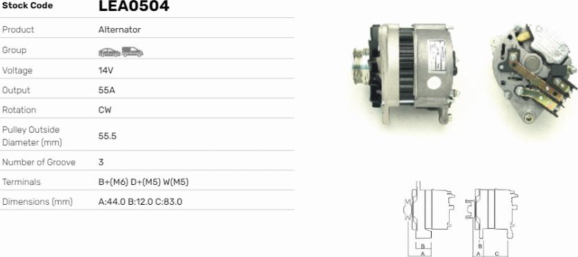 LE Part LEA0504 - Alternateur cwaw.fr