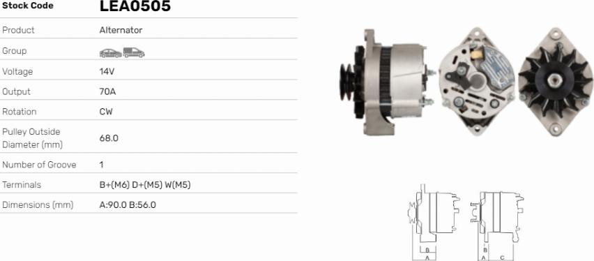 LE Part LEA0505 - Alternateur cwaw.fr