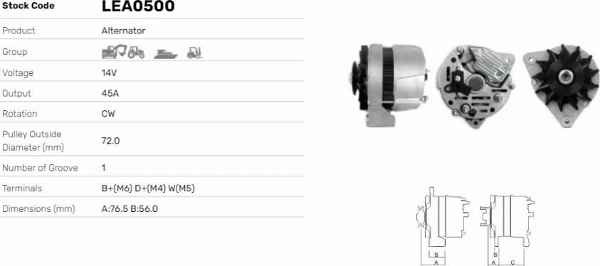 LE Part LEA0500 - Alternateur cwaw.fr