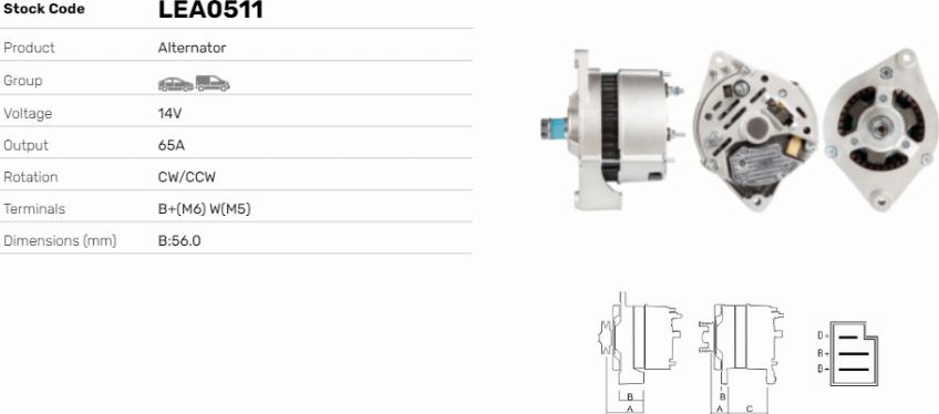 LE Part LEA0511 - Alternateur cwaw.fr