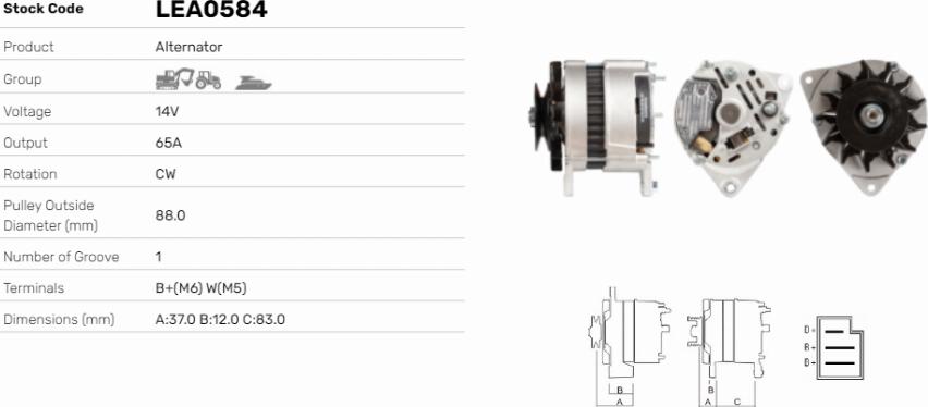 LE Part LEA0584 - Alternateur cwaw.fr