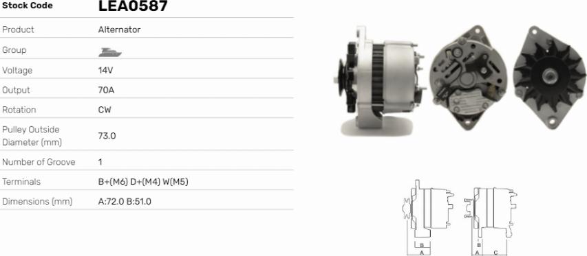 LE Part LEA0587 - Alternateur cwaw.fr