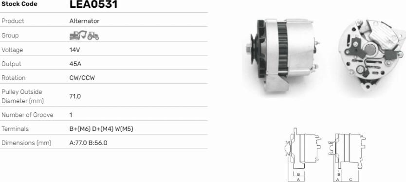 LE Part LEA0531 - Alternateur cwaw.fr