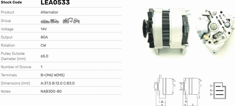 LE Part LEA0533 - Alternateur cwaw.fr