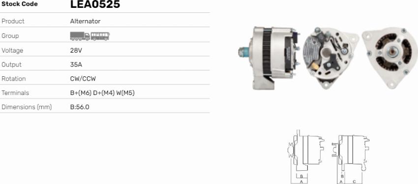LE Part LEA0525 - Alternateur cwaw.fr