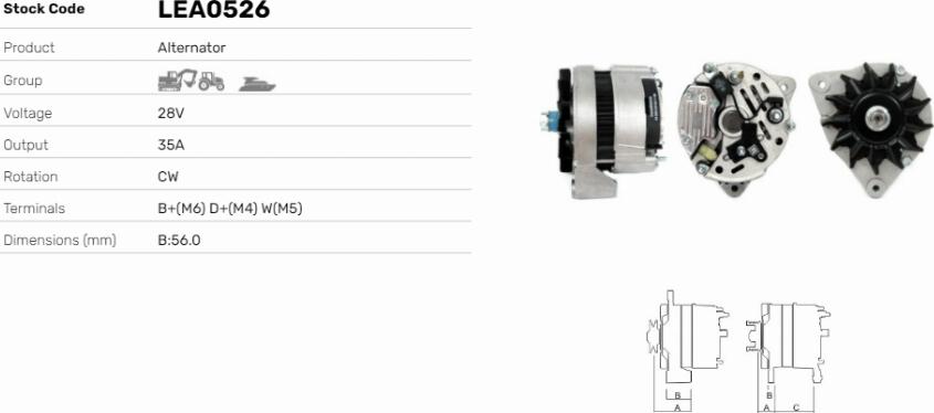 LE Part LEA0526 - Alternateur cwaw.fr