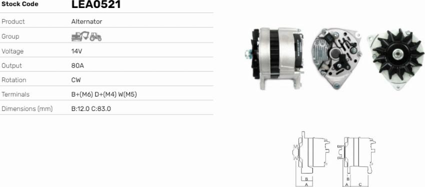 LE Part LEA0521 - Alternateur cwaw.fr