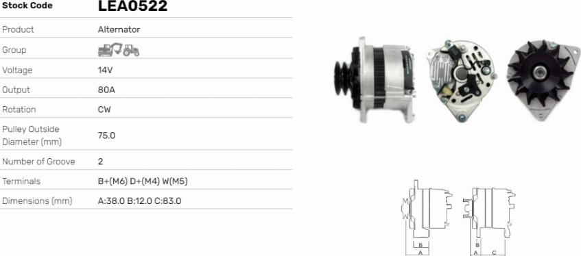 LE Part LEA0522 - Alternateur cwaw.fr