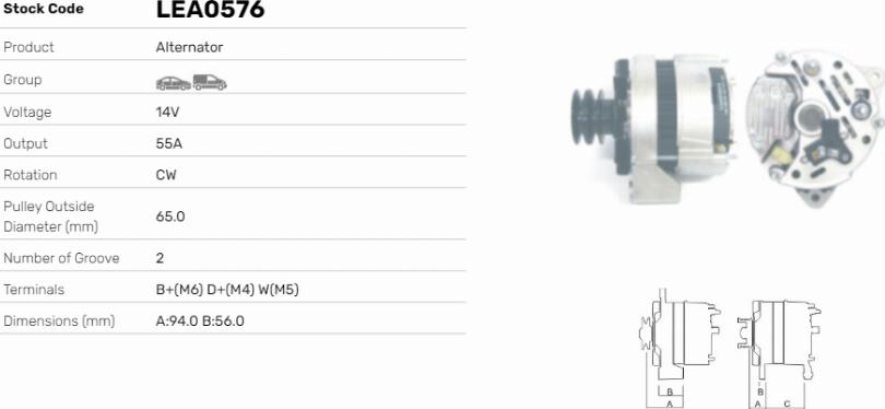 LE Part LEA0576 - Alternateur cwaw.fr