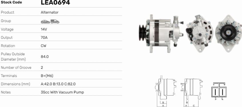 LE Part LEA0694 - Alternateur cwaw.fr