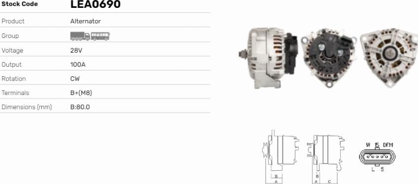 LE Part LEA0690 - Alternateur cwaw.fr