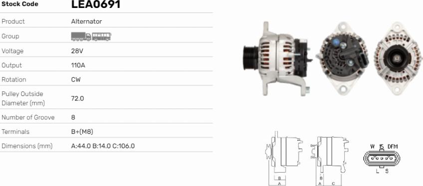 LE Part LEA0691 - Alternateur cwaw.fr