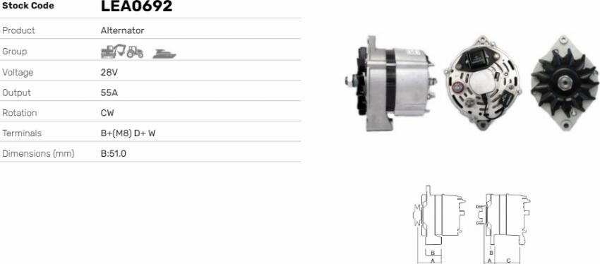 LE Part LEA0692 - Alternateur cwaw.fr