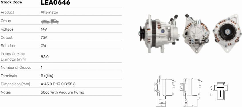 LE Part LEA0646 - Alternateur cwaw.fr
