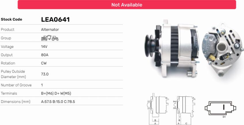 LE Part LEA0641 - Alternateur cwaw.fr