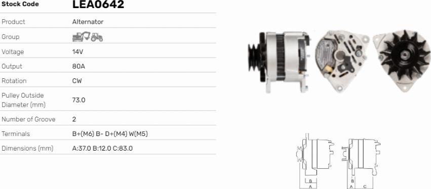 LE Part LEA0642 - Alternateur cwaw.fr