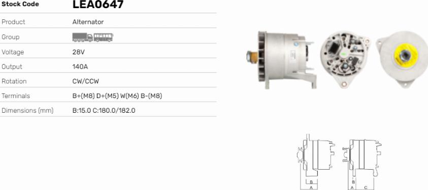 LE Part LEA0647 - Alternateur cwaw.fr