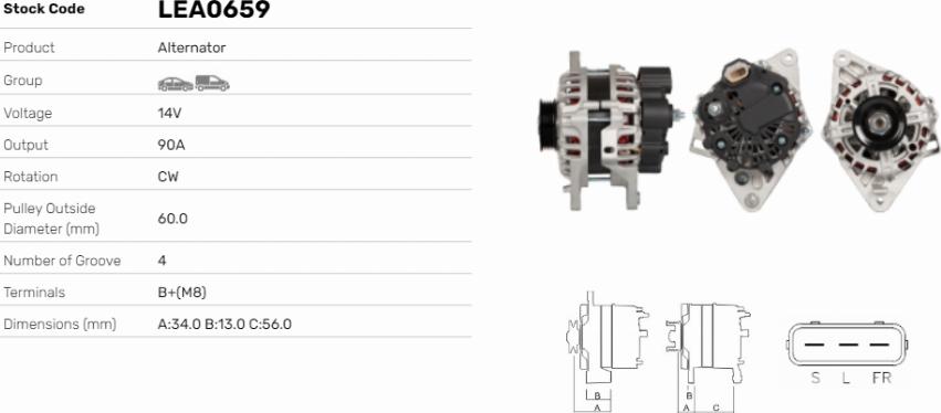 LE Part LEA0659 - Alternateur cwaw.fr