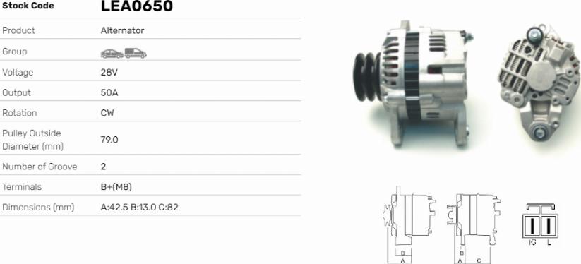 LE Part LEA0650 - Alternateur cwaw.fr