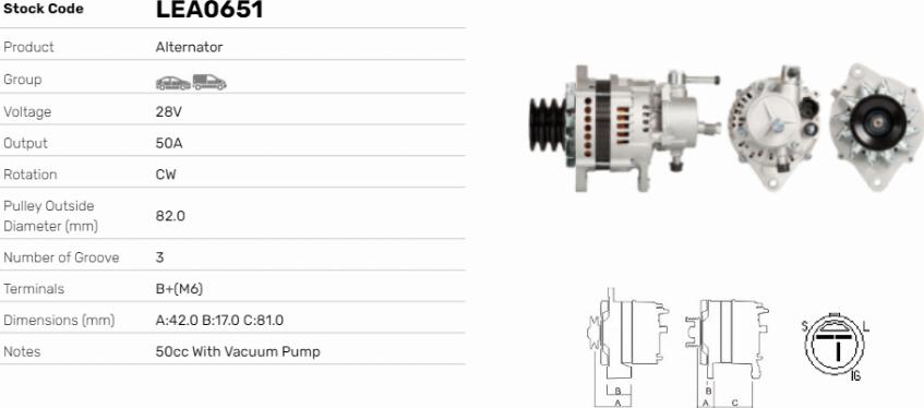 LE Part LEA0651 - Alternateur cwaw.fr