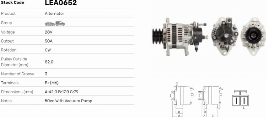 LE Part LEA0652 - Alternateur cwaw.fr