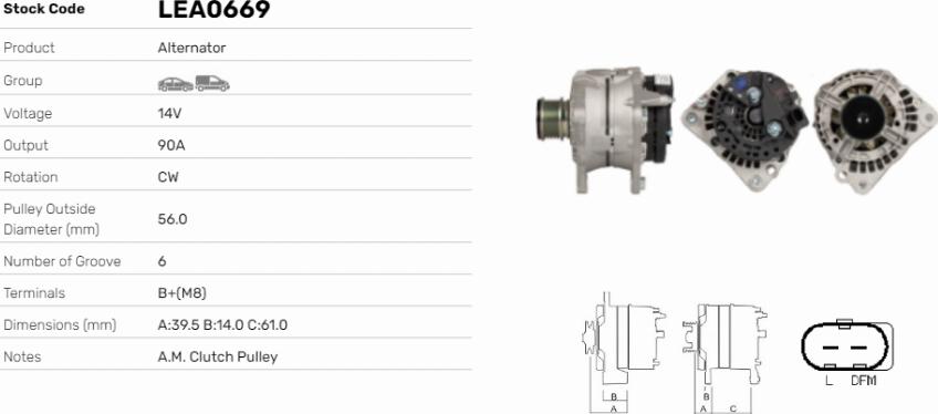 LE Part LEA0669 - Alternateur cwaw.fr